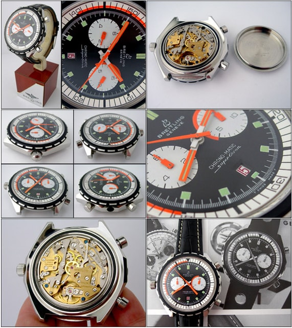 Gebrauchte Vintage Breitling Superocean 1969 Chronograph 2105 Uhr Gebrauchte Vintage Breitling Superocean 1969 Chronograph 2105 Uhr
