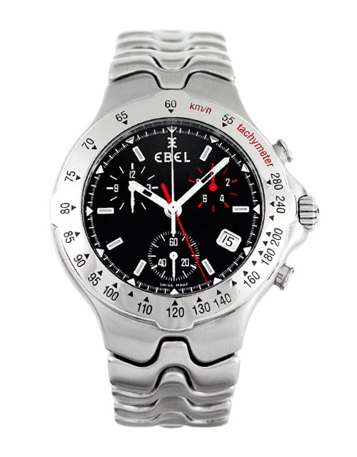 Ebel Sportwave E9251643 Black Baton Dial Bracelet Strap