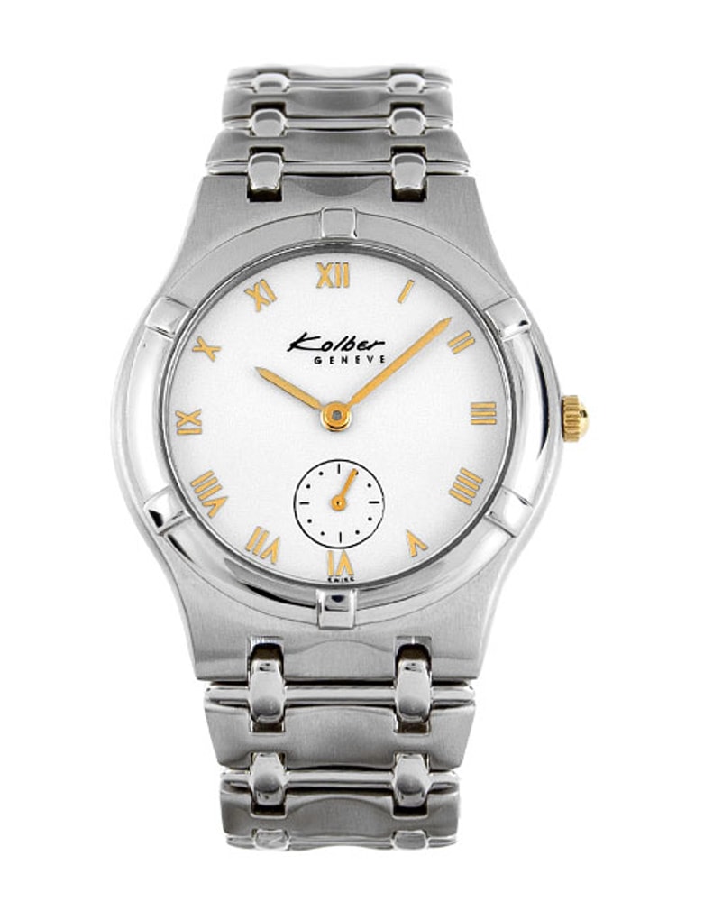 Kolber Gent White Roman Numeral Dial Bracelet Strap