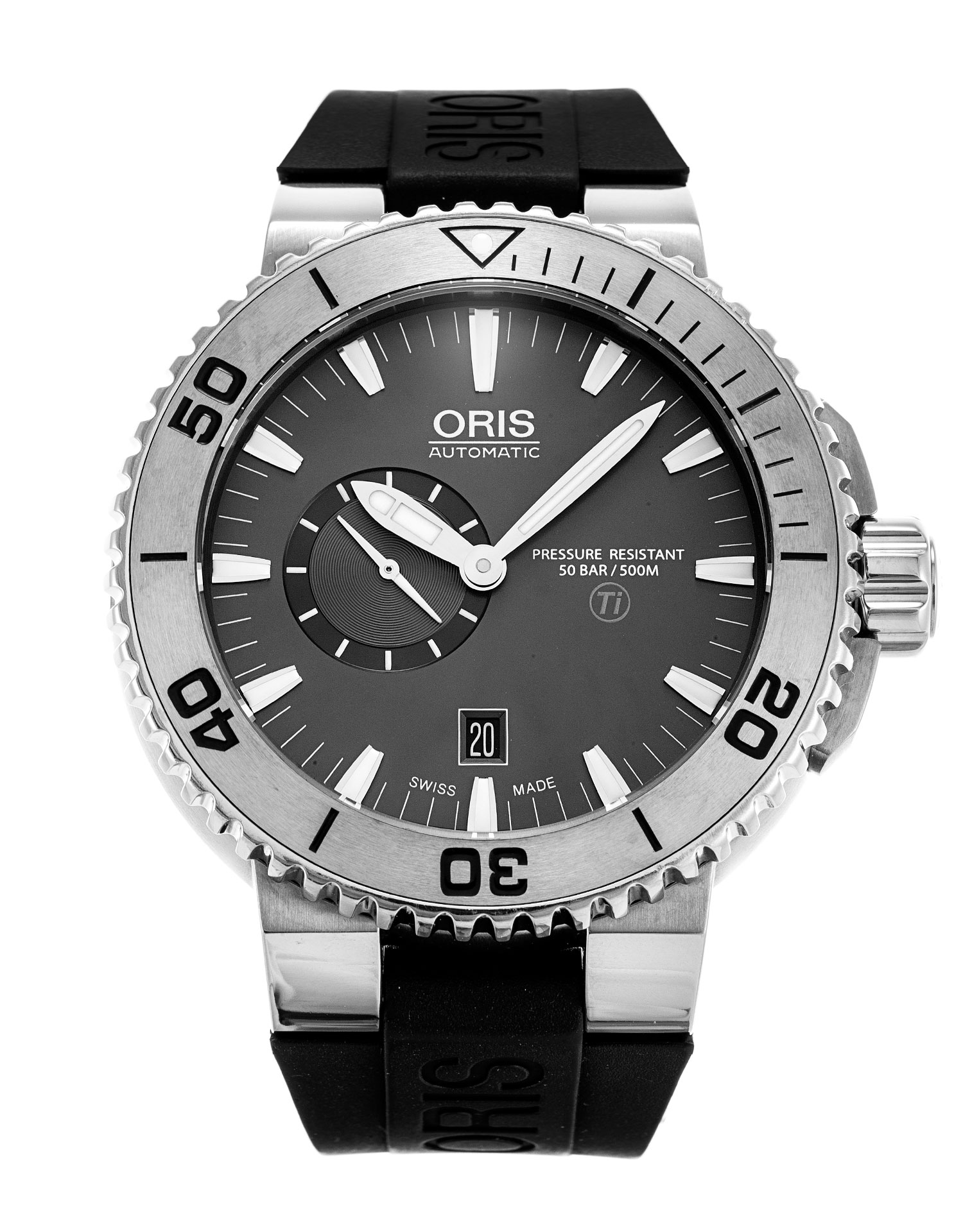 oris aquis titan small second