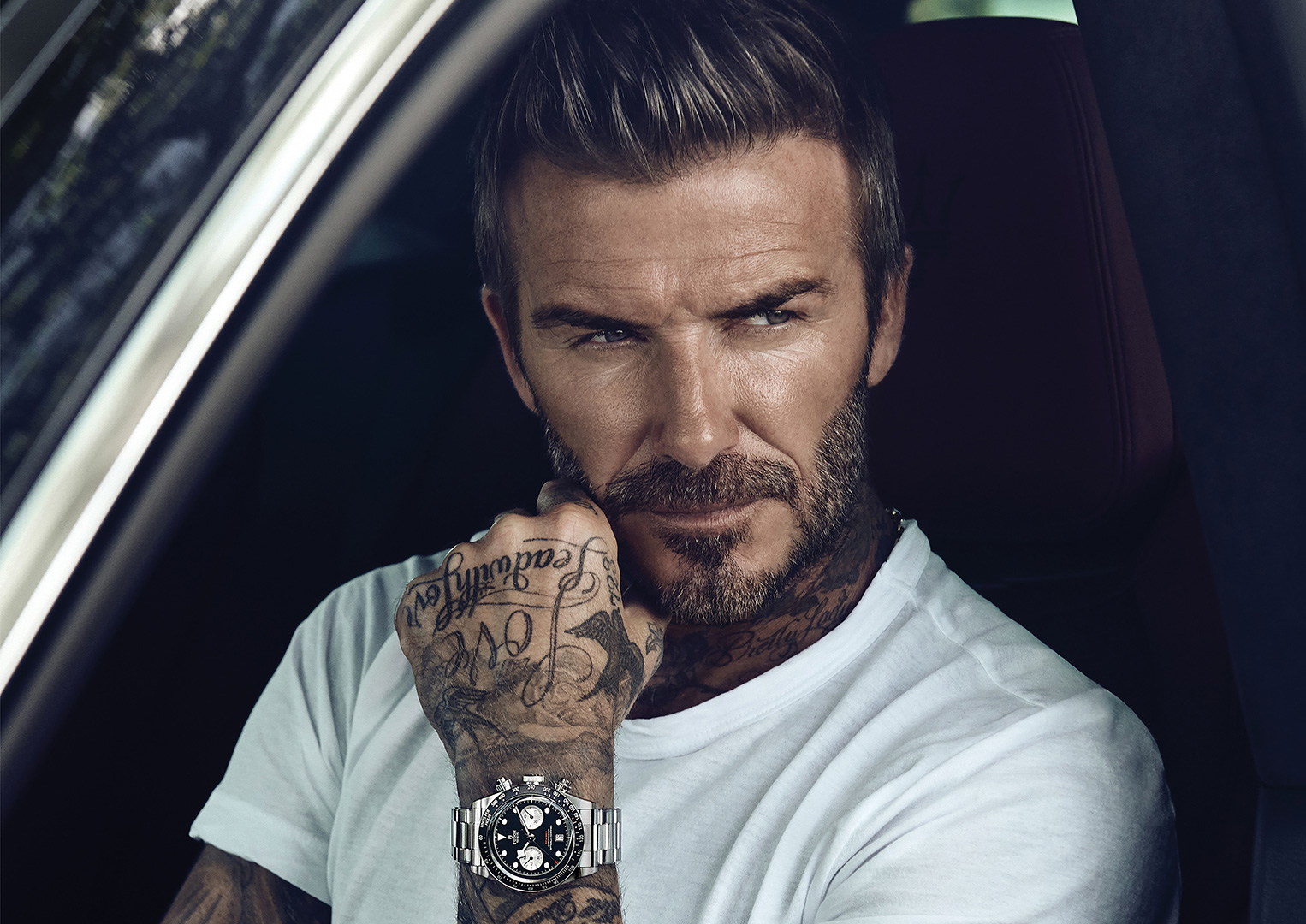 Although a Tudor ambassador, Becks is partial to a vintage Rolex, too