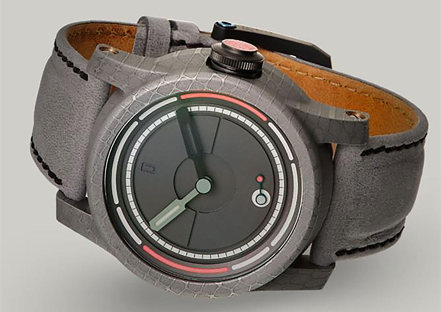 Schofield's Obscura is made from Damascus steel