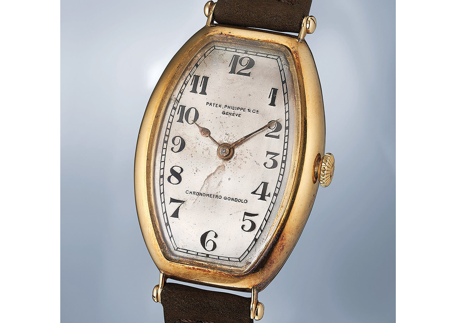 A watch from 1912 bearing the Gondolo name. Image courtesy of Phillips