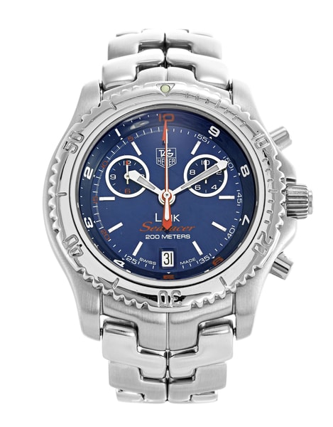 Tag Heuer Link Blue Baton Dial Bracelet Strap