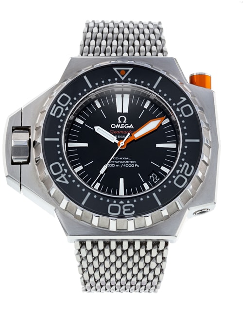 Omega Seamaster Ploprof Black Baton Dial Bracelet Strap