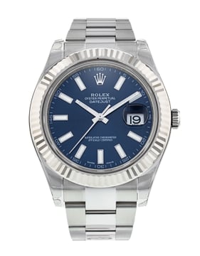 Mens rolex with blue 2025 face