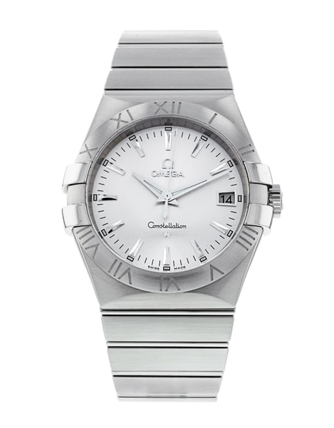 Omega Constellation cadran Baton argentée