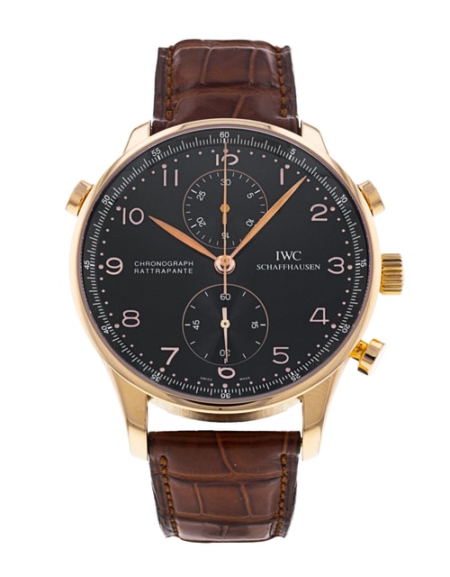 IWC Portugieser Chrono Rattrapante Black Arabic Dial