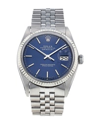 Rolex Datejust 1601 Blue Baton Dial Bracelet Strap