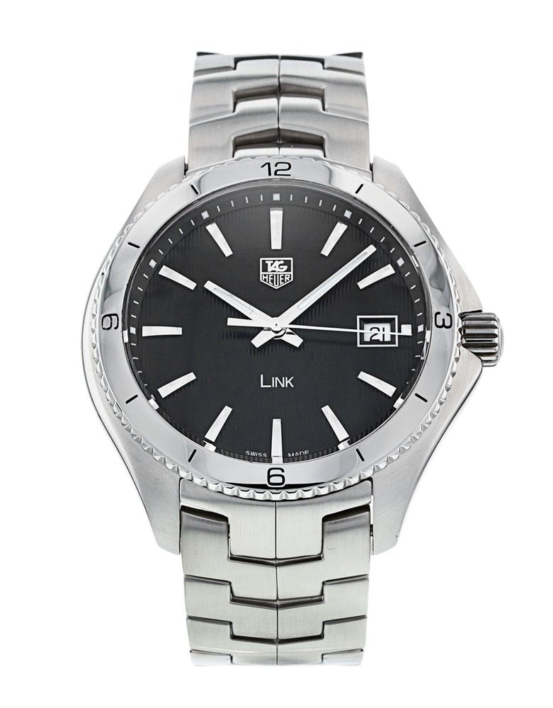 Tag Heuer Link Black Baton Dial Bracelet Strap - Main Image