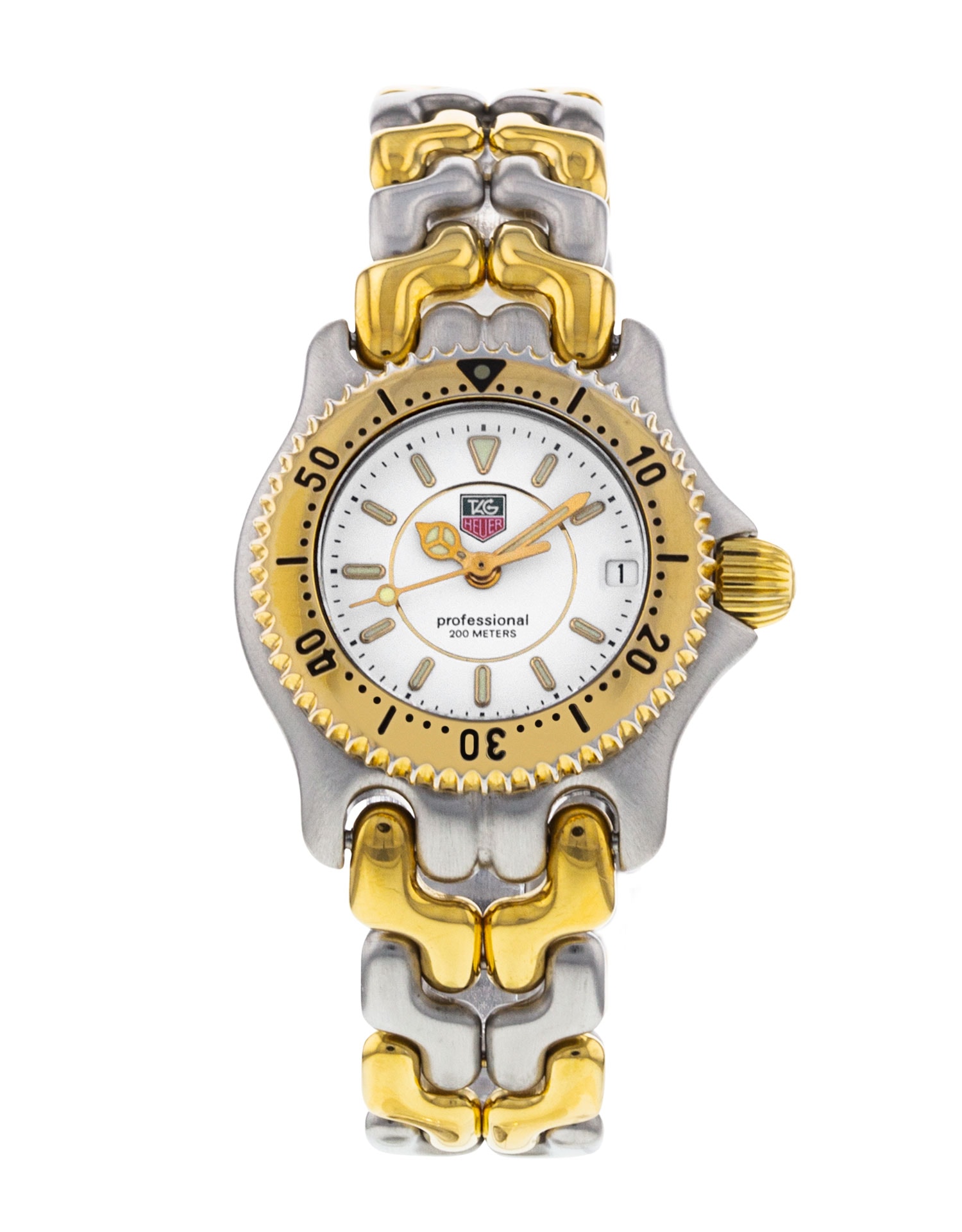 Tag Heuer SEL WG1422 White Baton Dial Bracelet Strap