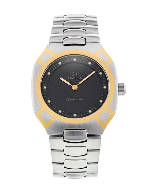 Omega Seamaster Polaris Black Baton Dial Bracelet Strap