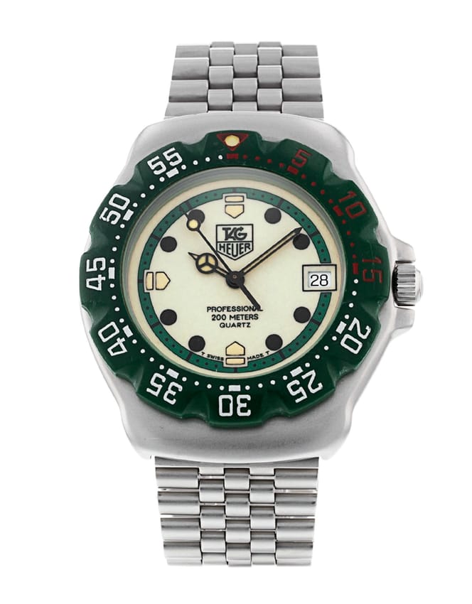 Tag Heuer Formula Yellow Baton Dial Bracelet Strap