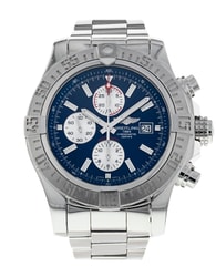Breitling Super Avenger II Blue Baton Dial