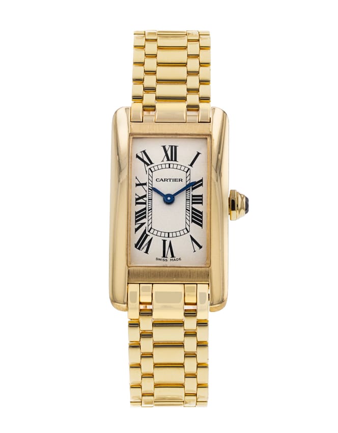 Cartier tank americaine yellow 2025 gold