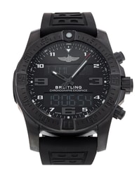 Breitling Exospace Black Arabic Dial Rubber Strap