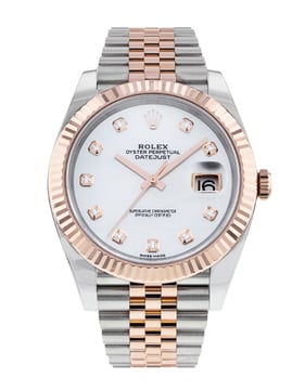 Rolex Datejust 41 Mother of Pearl White Diamond Dial