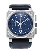 Bell & Ross BR 03-94 Chrono Blue Steel BR0394-BLU-ST/SCA