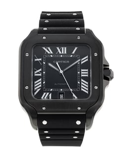 Cartier watch rubber strap hotsell