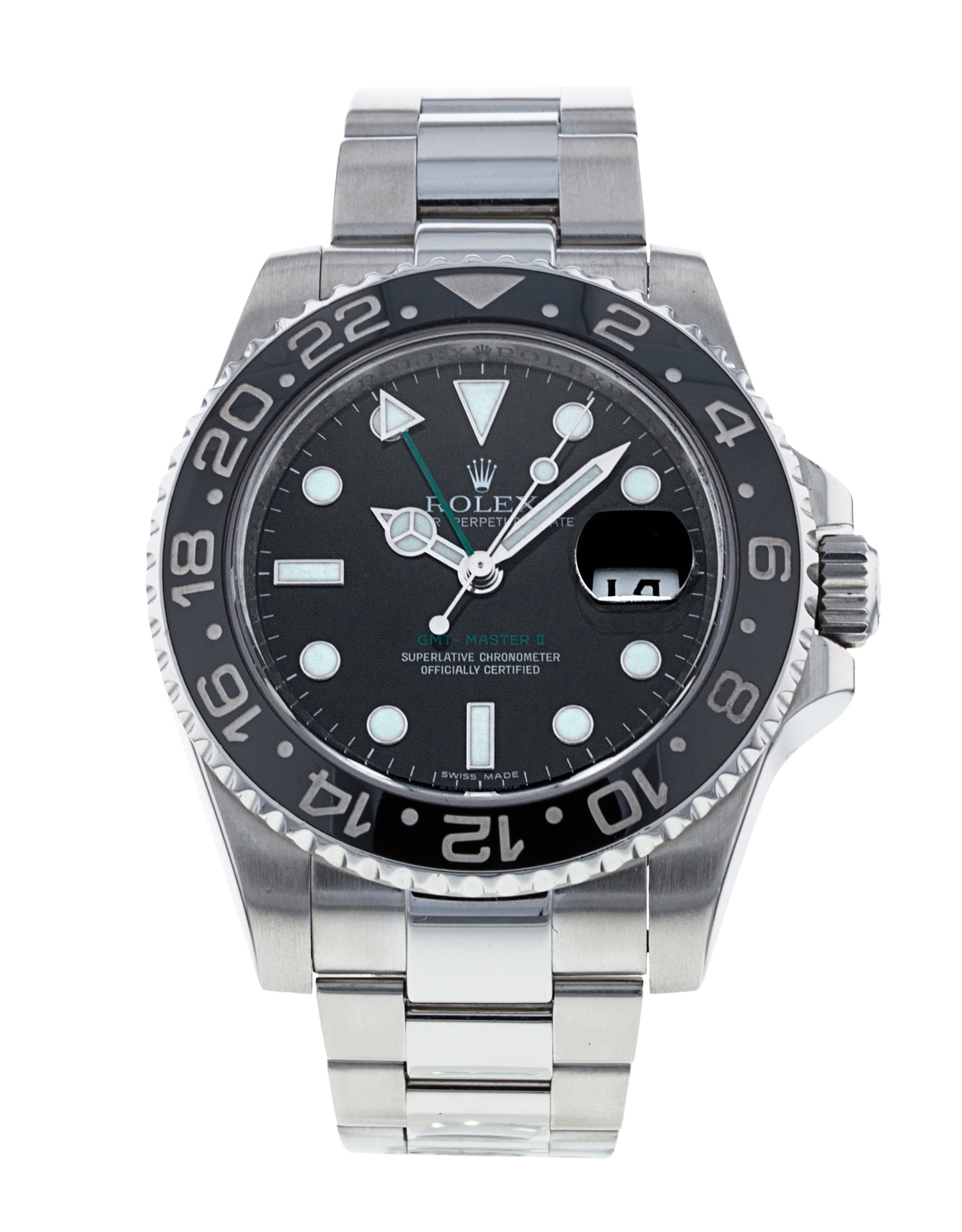 Rolex GMT Master II 116710 LN Black Dial Bracelet Strap
