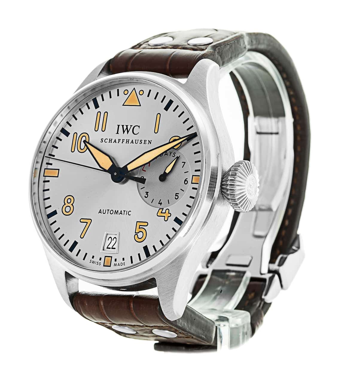 Iwc Schaffhausen Iw500413 IWC Big Pilot's Silver Arabic Dial