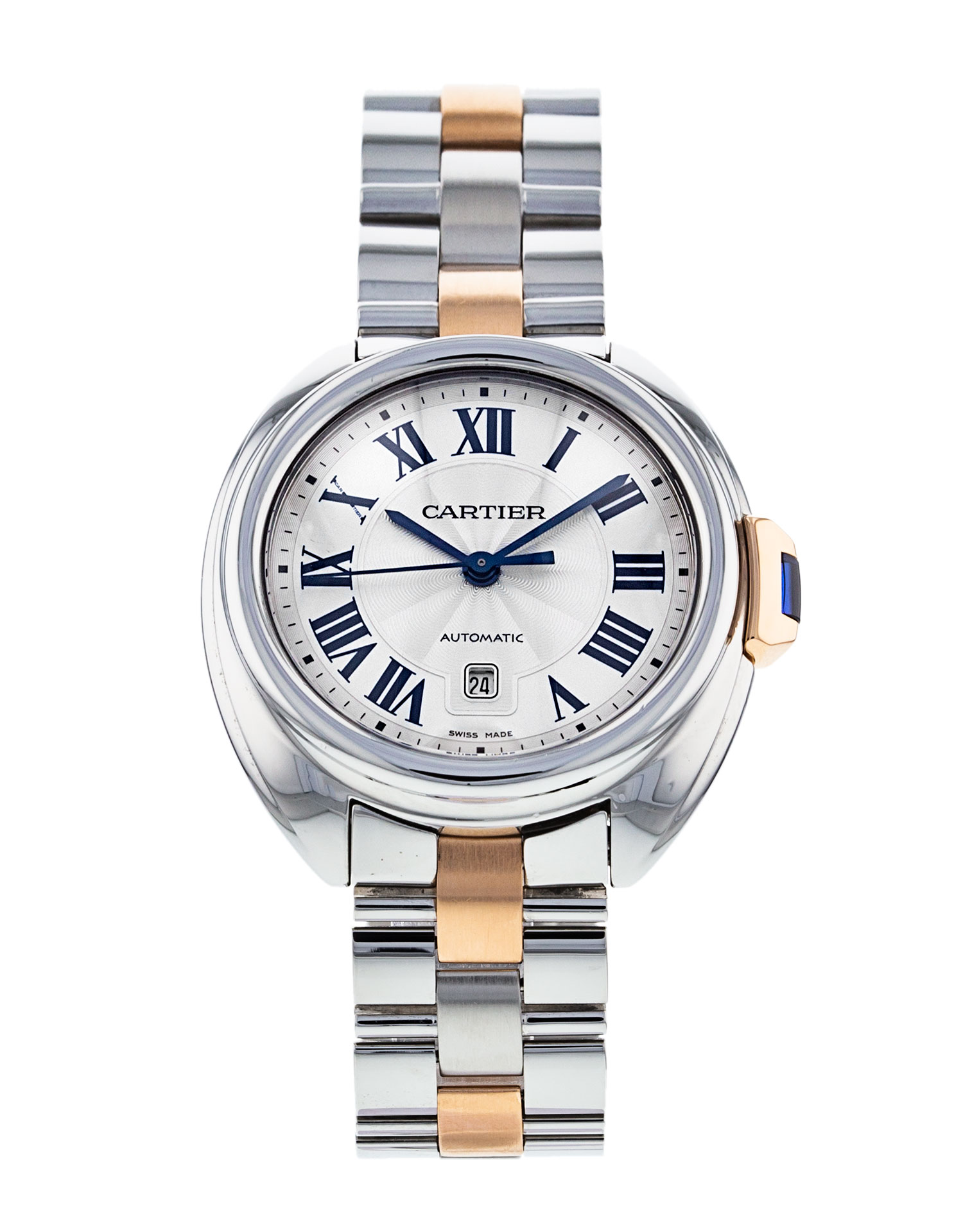 Cartier Cle De Cartier W2CL0004 Womens 31mm Automatic Two Tone Watch -  BRAND NEW