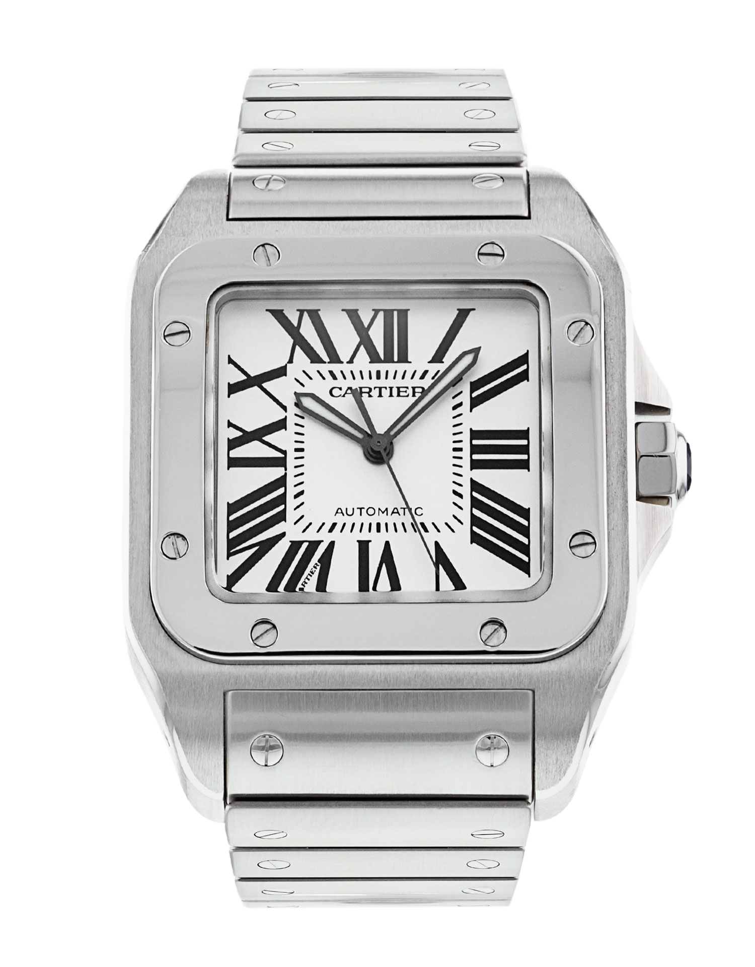 Santos 100 w200737g Stainless Steel Watch | HushHush.com