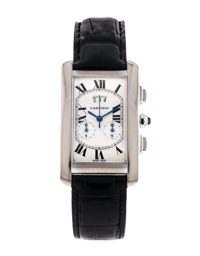 Cartier tank americaine hot sale white gold