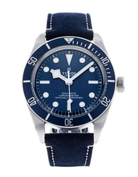 Tudor Black Bay 58 - Blue Baton Dial & Leather Strap 