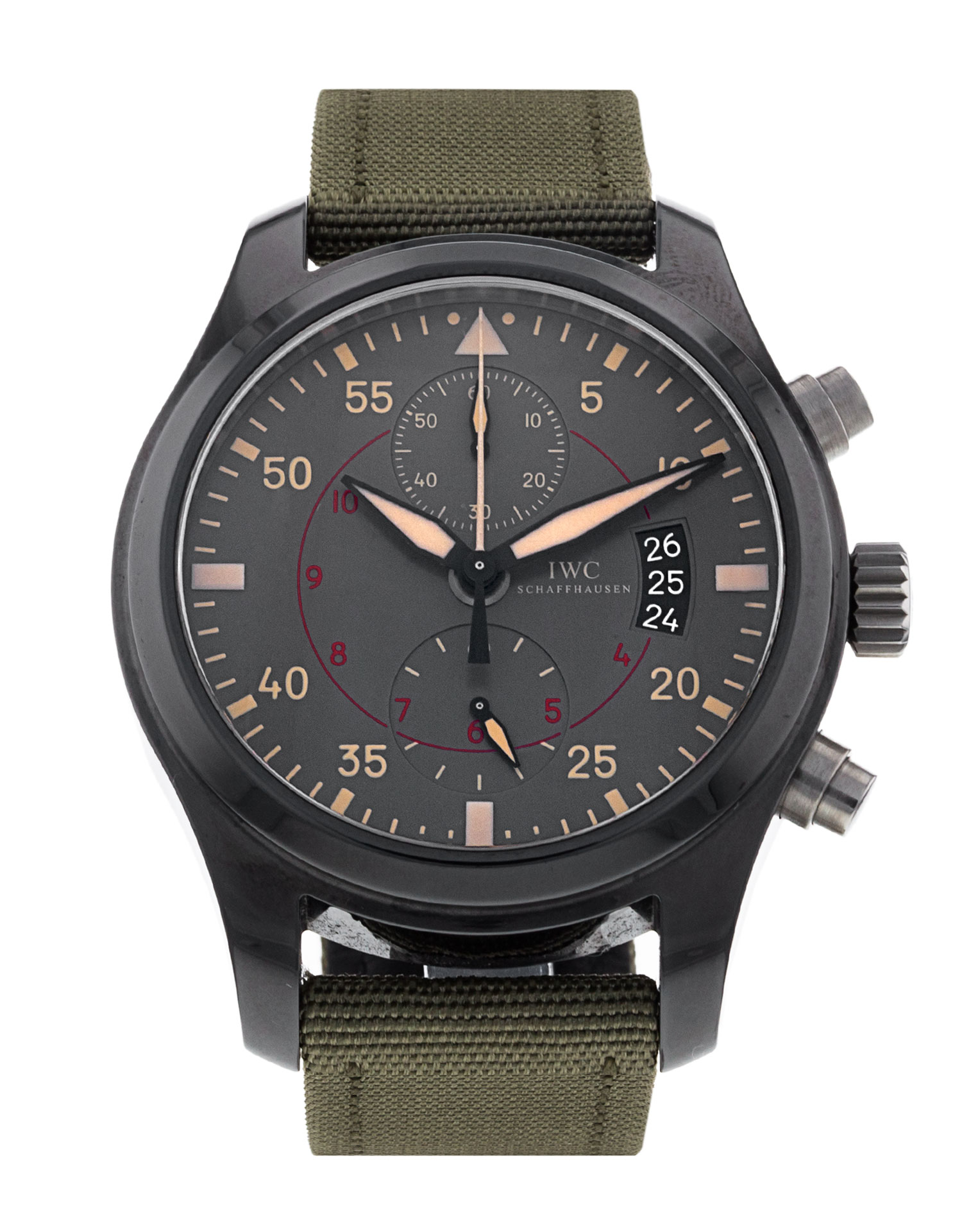 All Watches : IWC [NEW] Pilots Anthracite Dial Chronograph 