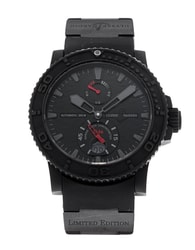 Ulysse Nardin Maxi Marine - Black Dial & Rubber Strap