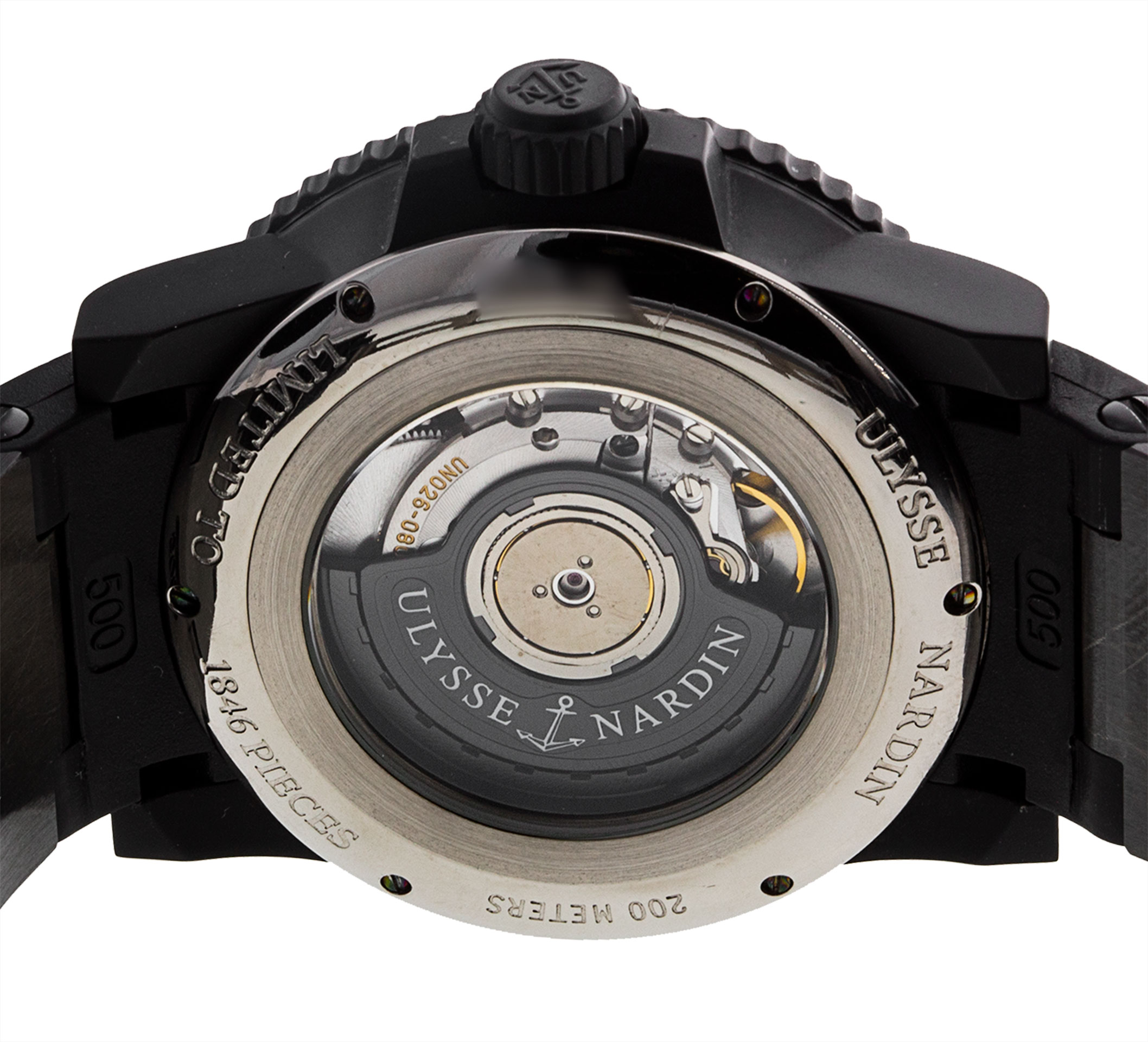 Ulysse Nardin Maxi Marine - Black Dial & Rubber Strap