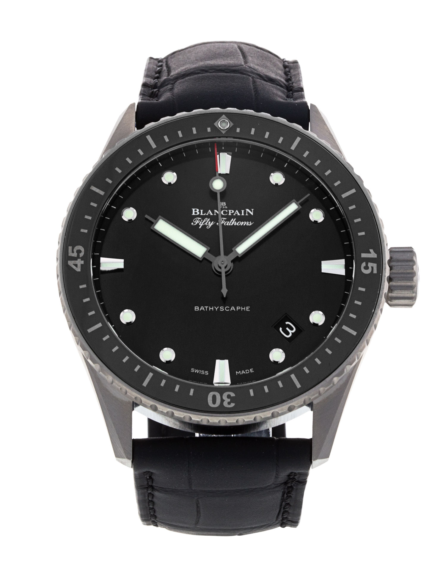 Montre Blancpain Fifty Fathoms Mille Miglia - Automatique, Noire, Neuve, Fabriquée En Suisse