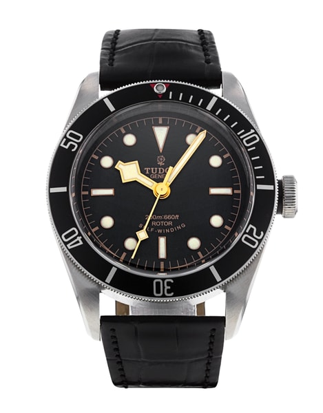 Tudor Heritage Black Bay 79220N - Black Dial & Leather Strap