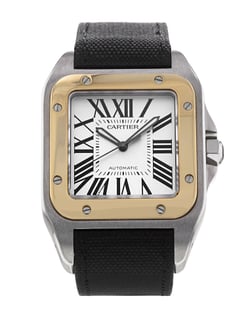 Pre owned 2025 cartier santos 100