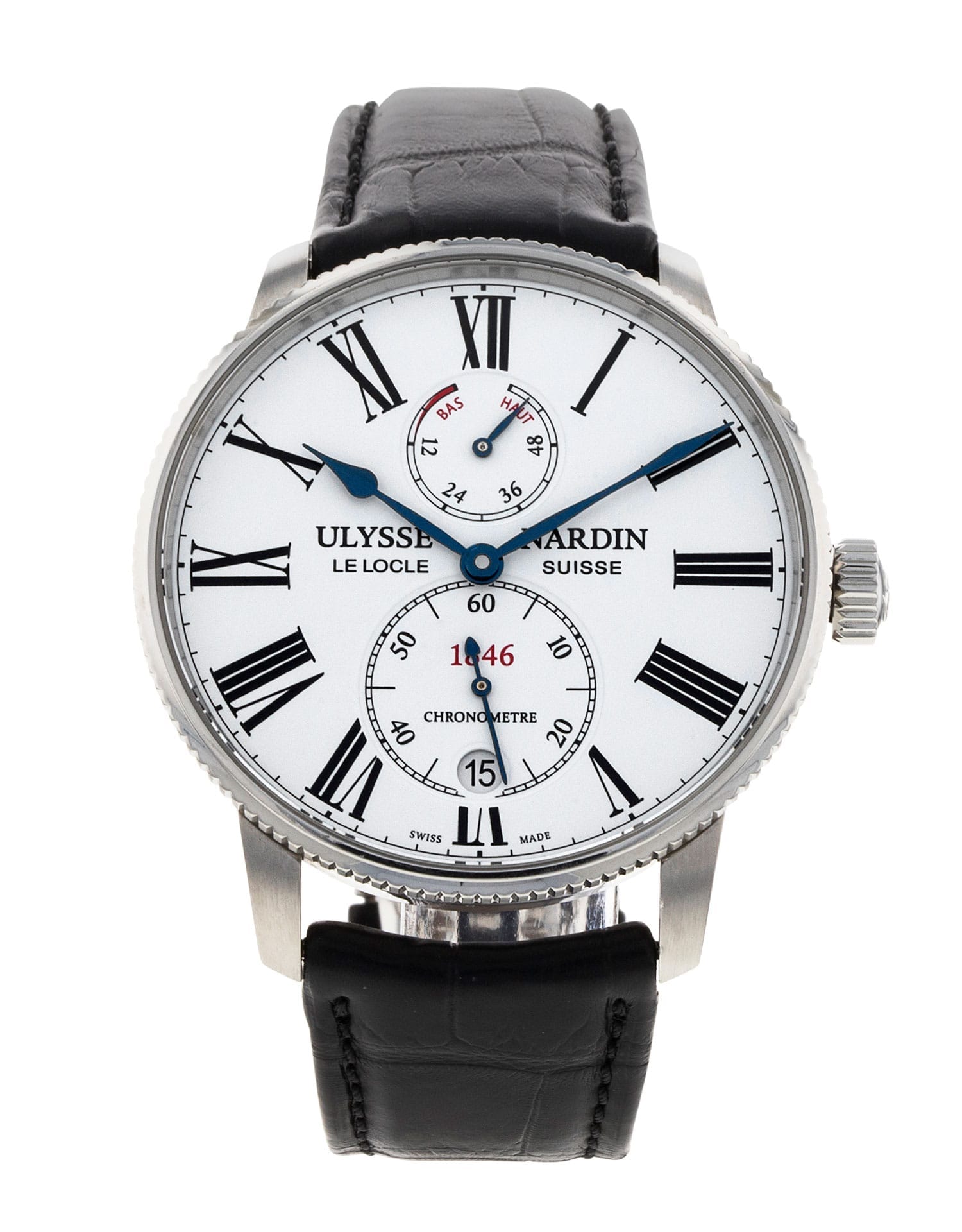 Pre-Owned Ulysse Nardin Marine 1183-310/40 Watch