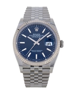 Rolex Datejust 126234 Blue Baton Dial Bracelet Strap