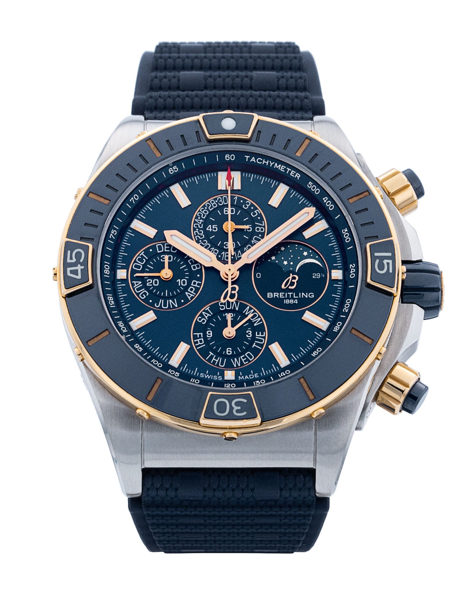 Pre-Owned Breitling Super Chronomat 44 Four-Year Calendar U19320 Watch