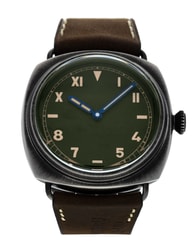 Panerai Radiomir California Green Dial Leather Strap