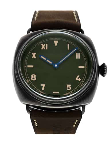 Panerai Radiomir California Green Dial Leather Strap