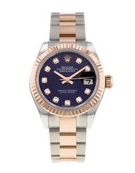 Rolex Datejust Lady 28 Aubergine Diamond Dial