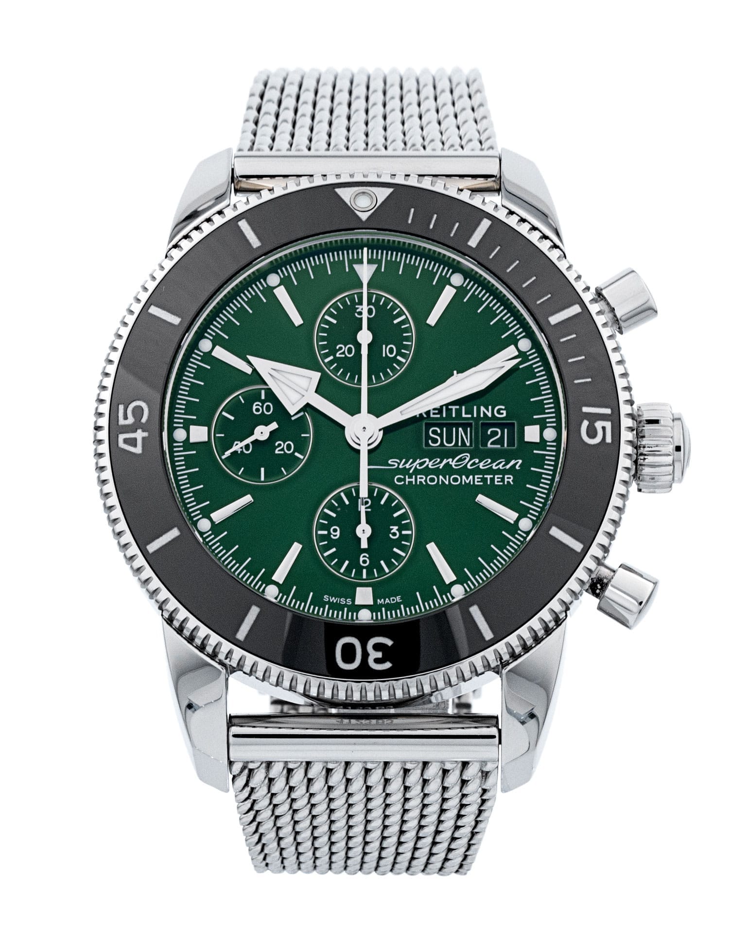 Pre-Owned Breitling SuperOcean Heritage Chronograph 44 A13313 Watch