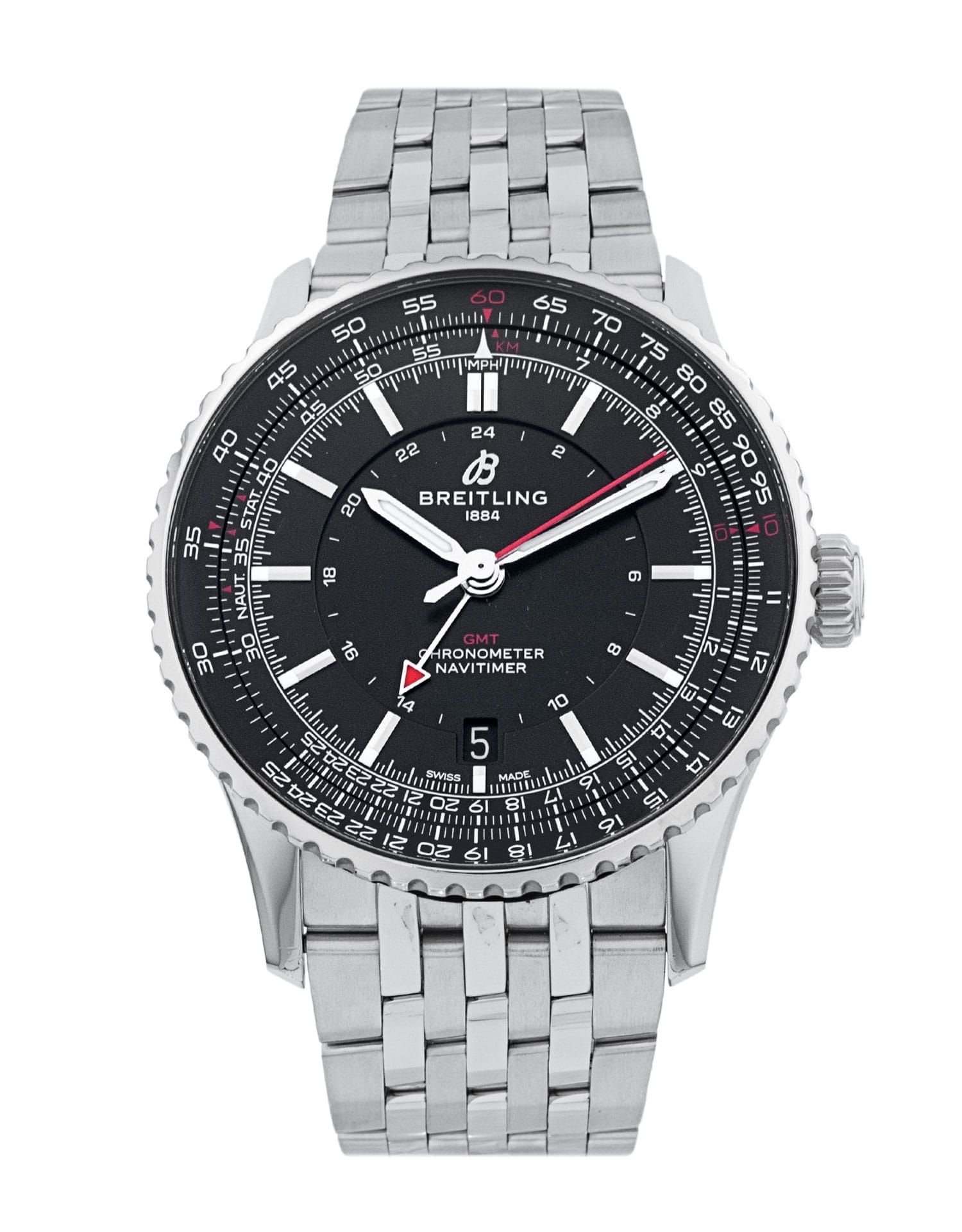 Pre-Owned Breitling Navitimer Automatic GMT 41 Watch