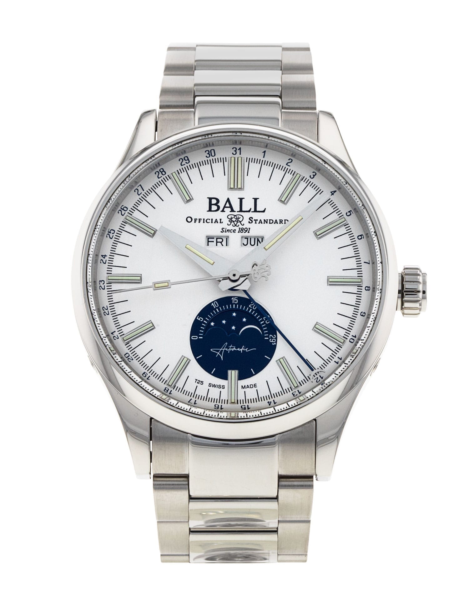 Ball Engineer II Moonphase NM3016C-S1J-WH