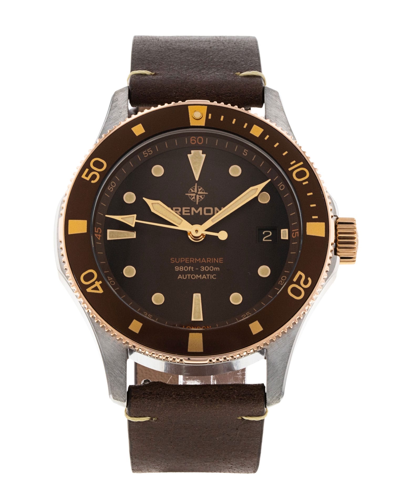 Pre-Owned Bremont Supermarine SM40-DT-BI-BR-L-S Watch