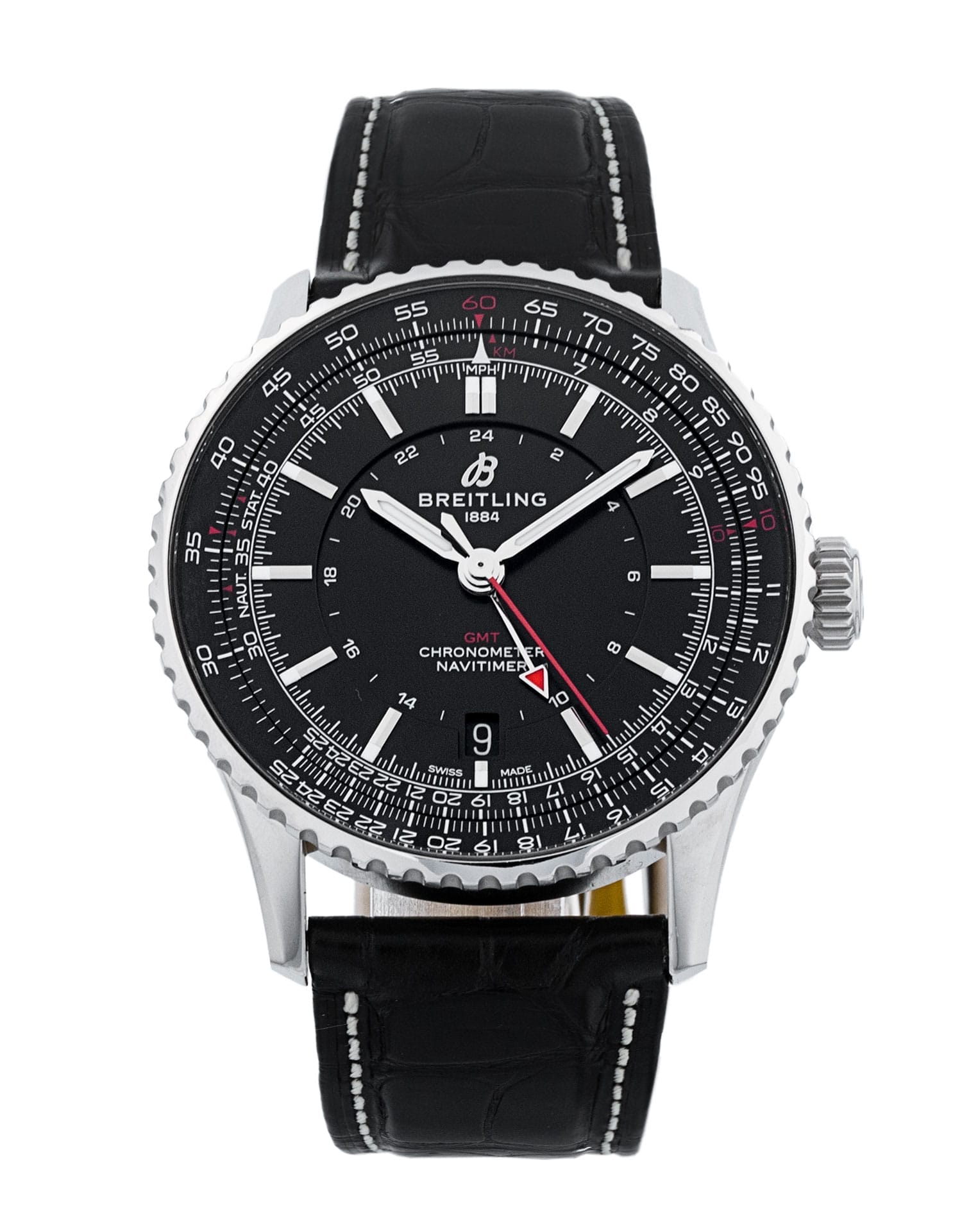 Pre-Owned Breitling Navitimer Automatic GMT 41 Watch