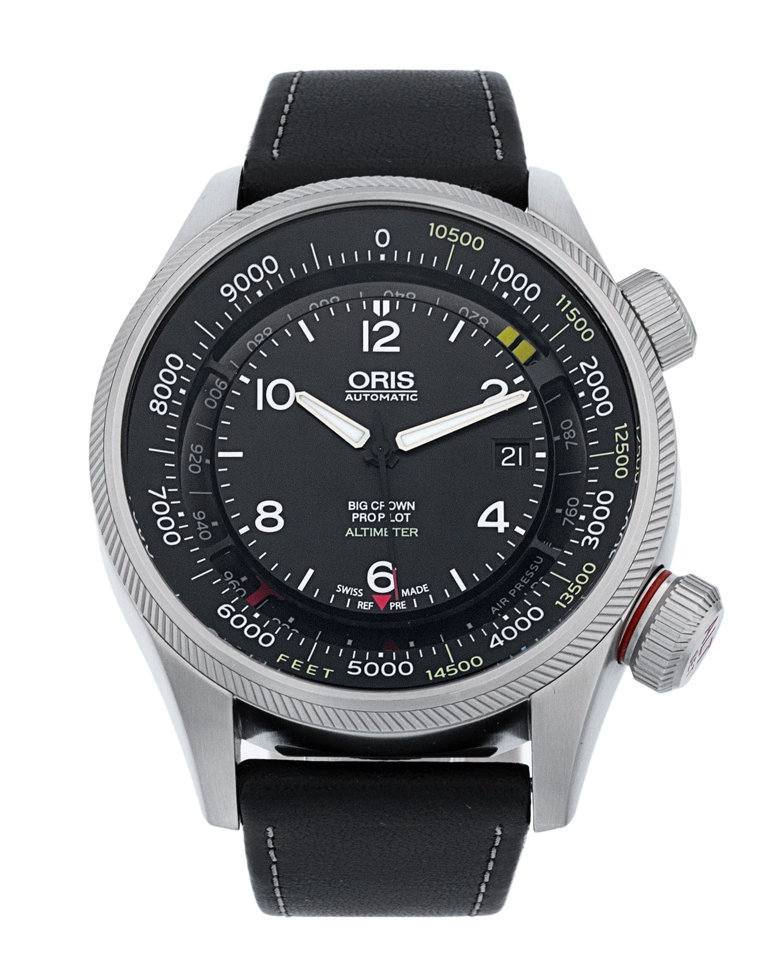Pre-Owned Oris Aviation 733 7705 41 34 FC Watch