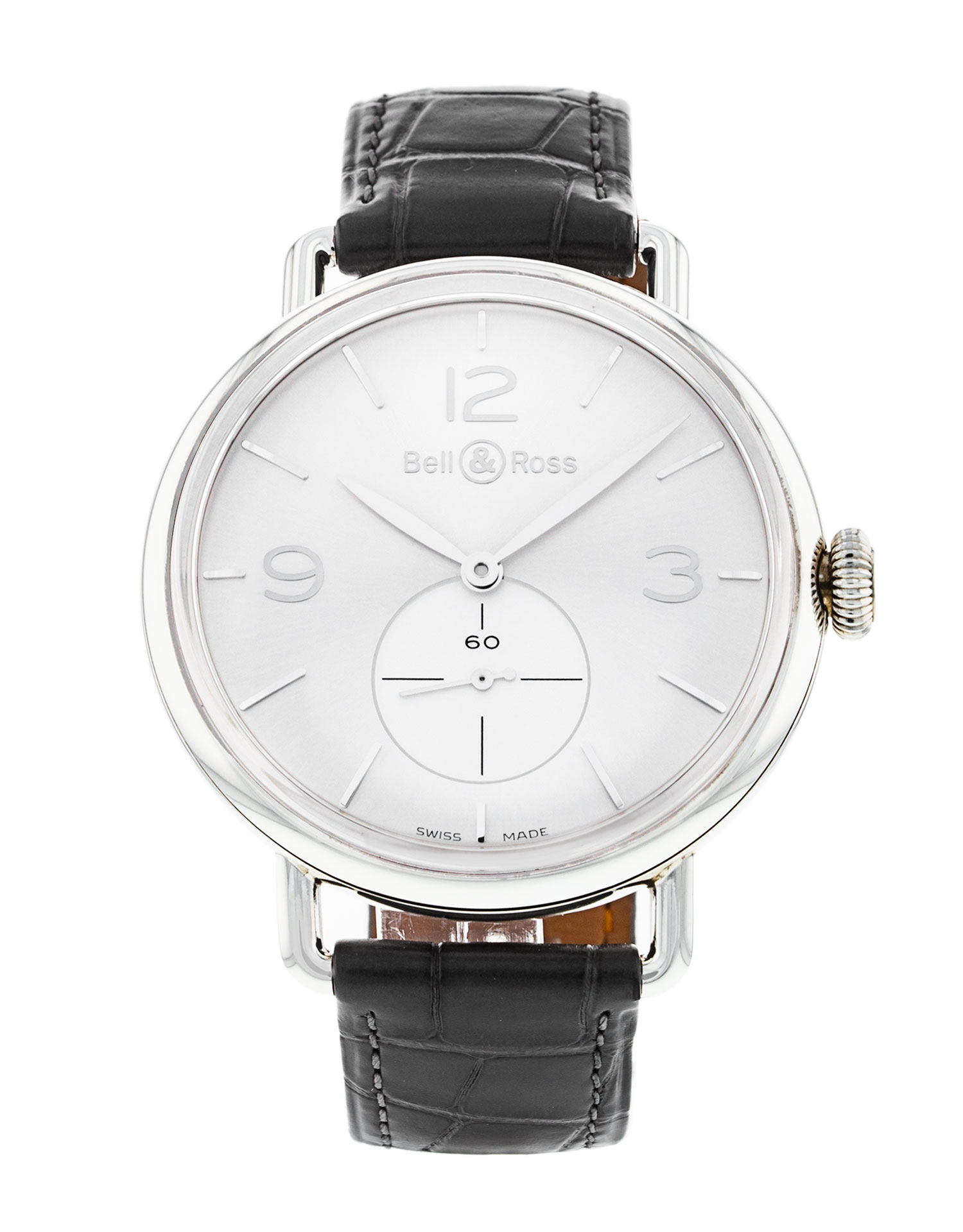 Bell and Ross Vintage WW1 BRWW1-ME-AG-SI/SCR