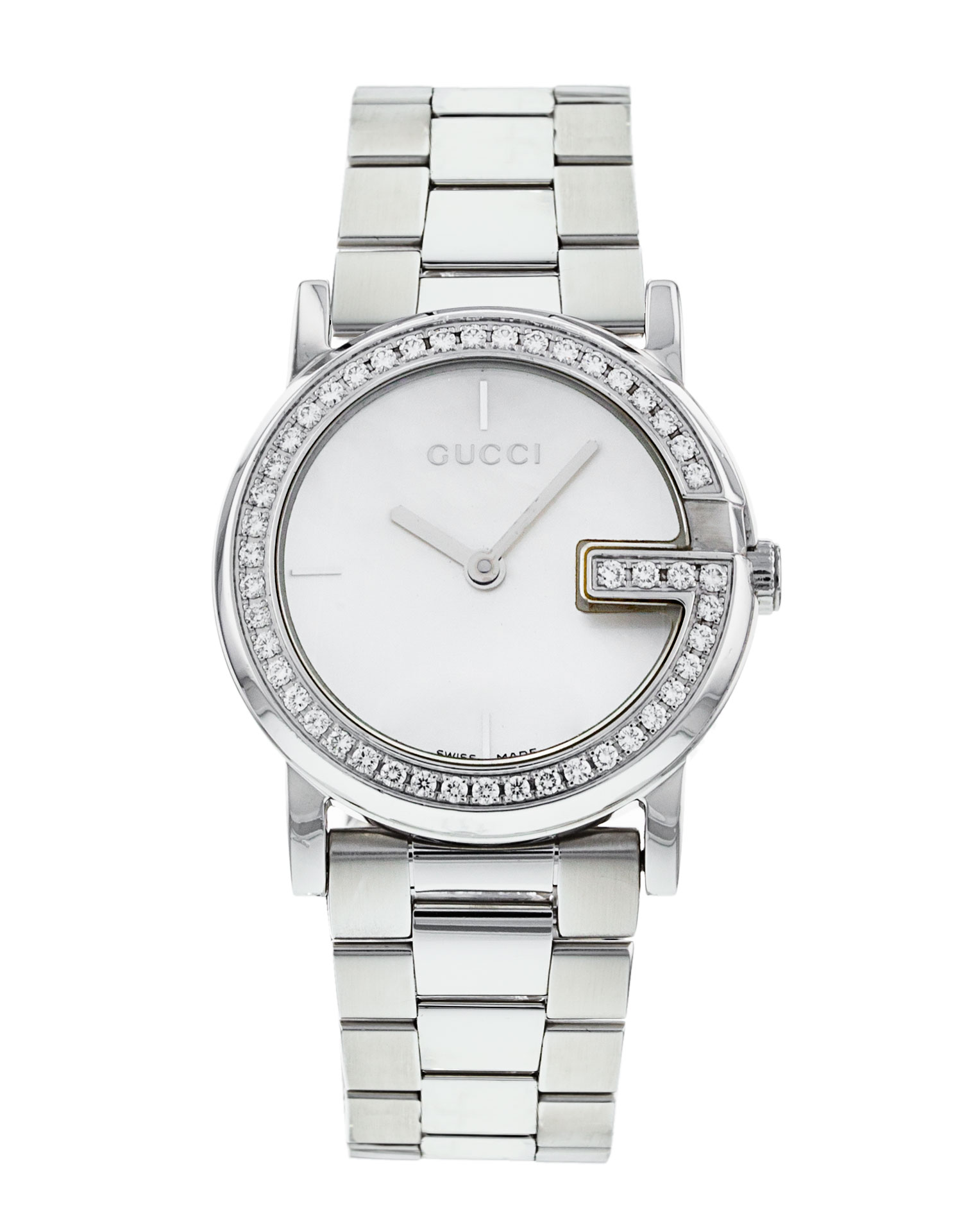 Gucci 101 YA101510 - White Dial & Bracelet Strap 