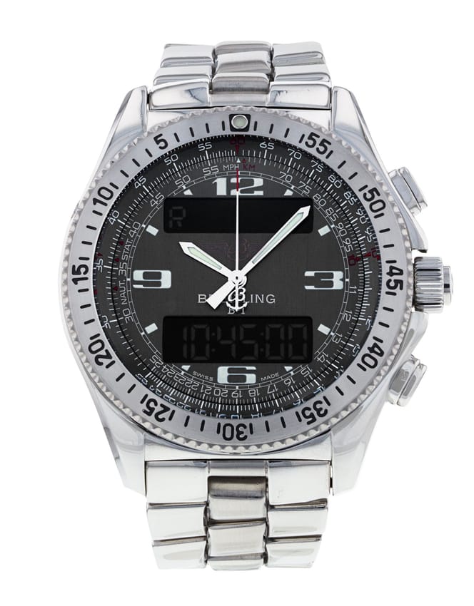 Breitling B1 Black Quarter Arabic Dial Bracelet Strap